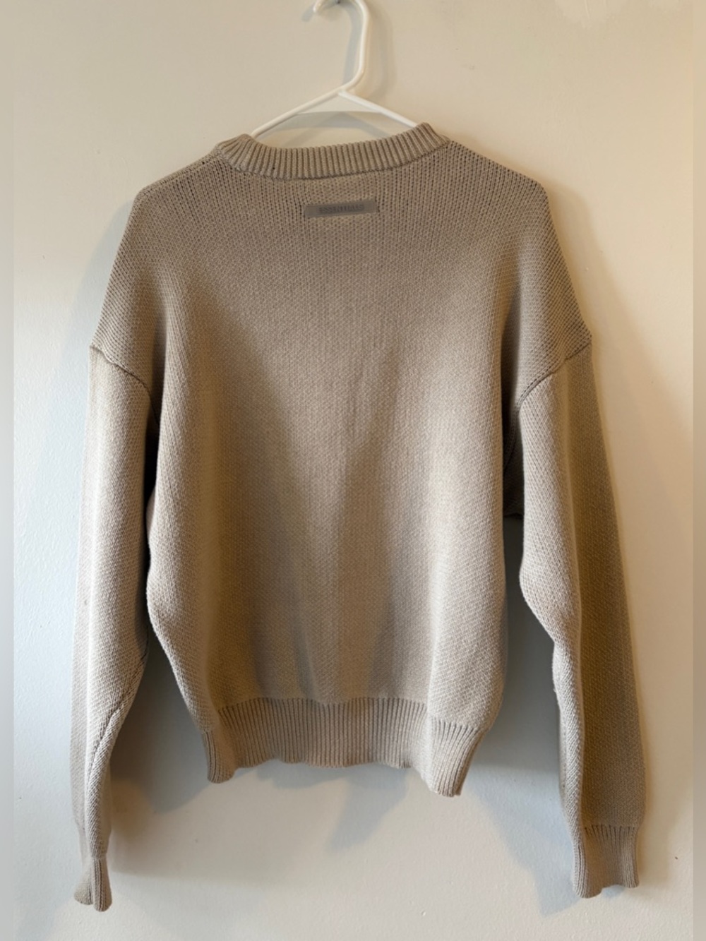Essentials - Fear of God Graphic Print Pullover Sweater Large / 10 Beige Unisex - Picture 3 of 10